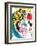 Les Amoureux Au Soleil Rouge-Marc Chagall-Framed Premium Edition