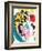 Les Amoureux Au Soleil Rouge-Marc Chagall-Framed Premium Edition