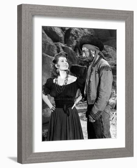 Les Amours by Carmen THE LOVES OF CARMEN by CharlesVidor with Rita Hayworth, 1948 (b/w photo)-null-Framed Photo