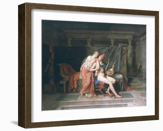 Les Amours De Pâris Et D'Hélène (Love of Paris and Helen), 1788-Jacques-Louis David-Framed Giclee Print