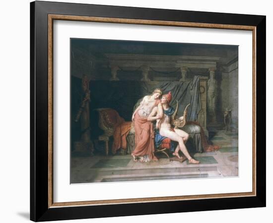 Les Amours De Pâris Et D'Hélène (Love of Paris and Helen), 1788-Jacques-Louis David-Framed Giclee Print