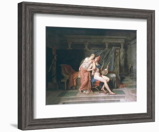 Les Amours De Pâris Et D'Hélène (Love of Paris and Helen), 1788-Jacques-Louis David-Framed Giclee Print