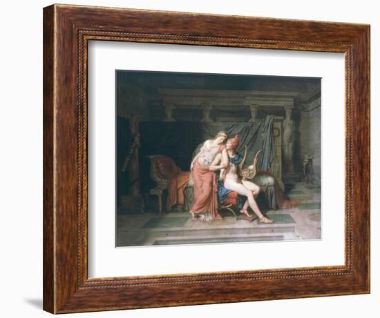 Les Amours De Pâris Et D'Hélène (Love of Paris and Helen), 1788-Jacques-Louis David-Framed Giclee Print