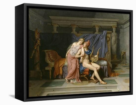 Les Amours de Pâris et Hélène-Jacques-Louis David-Framed Premier Image Canvas