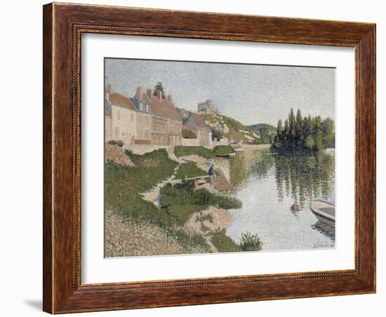 Les Andelys, la berge-Paul Signac-Framed Giclee Print