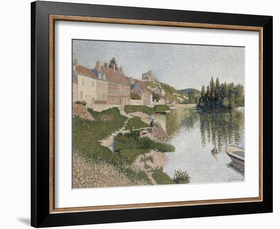 Les Andelys, la berge-Paul Signac-Framed Giclee Print