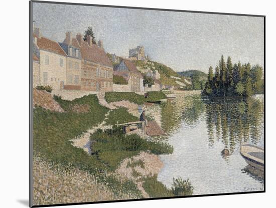 Les Andelys, la berge-Paul Signac-Mounted Giclee Print