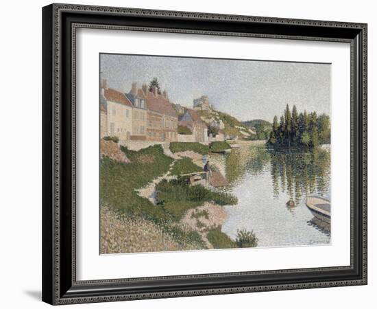 Les Andelys, la berge-Paul Signac-Framed Giclee Print