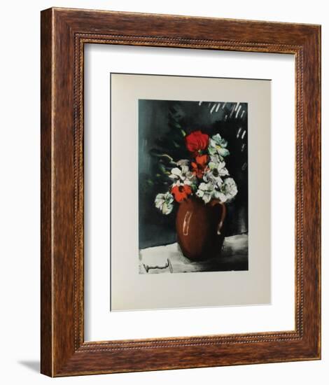 Les Anemones, 1955-Maurice De Vlaminck-Framed Collectable Print