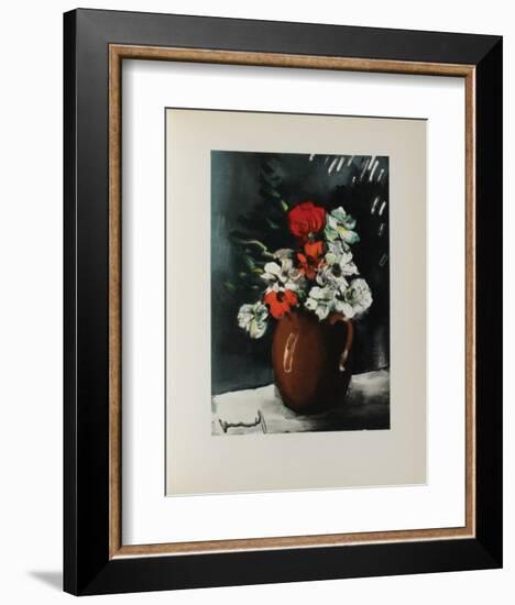 Les Anemones, 1955-Maurice De Vlaminck-Framed Collectable Print