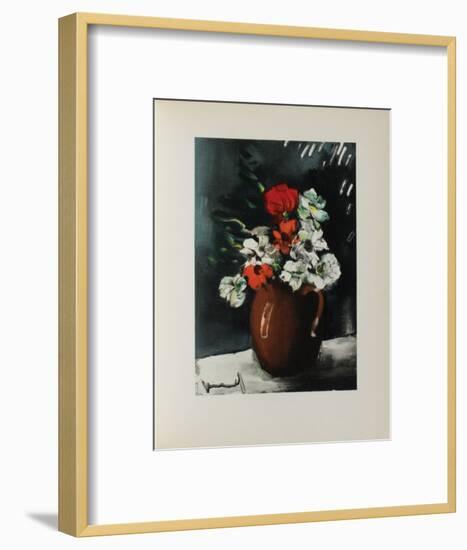 Les Anemones, 1955-Maurice De Vlaminck-Framed Collectable Print