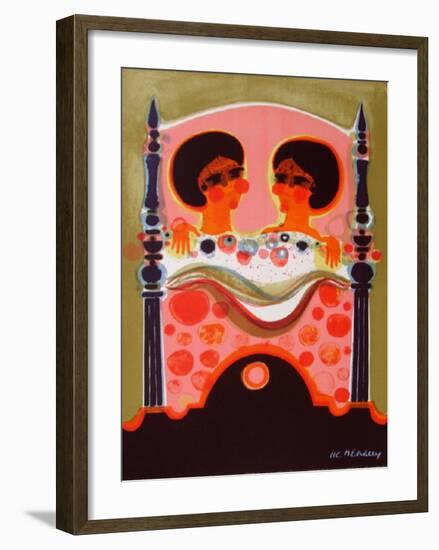 Les Angeliques - Sieste-Frédéric Menguy-Framed Limited Edition