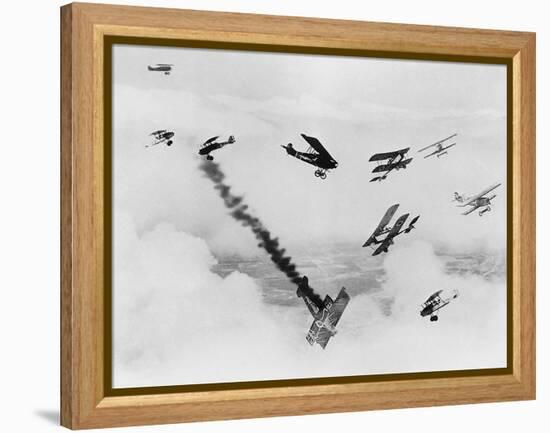 Les anges by l'enfer, HELL'S ANGELS, by HowardHughes, 1930 (b/w photo)-null-Framed Stretched Canvas