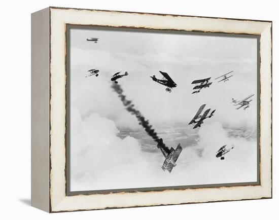Les anges by l'enfer, HELL'S ANGELS, by HowardHughes, 1930 (b/w photo)-null-Framed Stretched Canvas