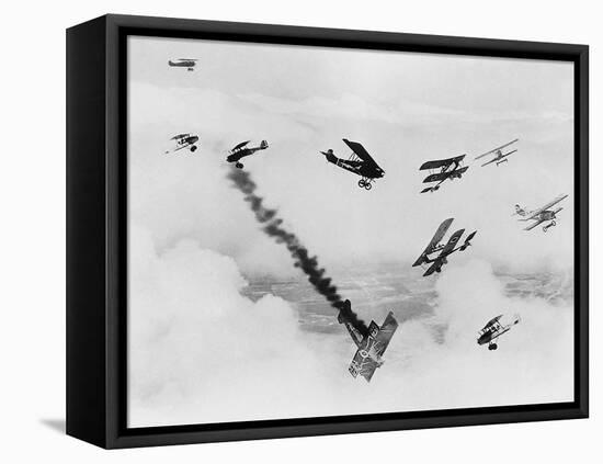 Les anges by l'enfer, HELL'S ANGELS, by HowardHughes, 1930 (b/w photo)-null-Framed Stretched Canvas