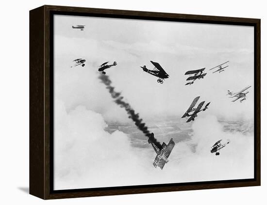 Les anges by l'enfer, HELL'S ANGELS, by HowardHughes, 1930 (b/w photo)-null-Framed Stretched Canvas