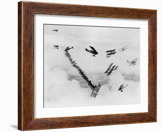 Les anges by l'enfer, HELL'S ANGELS, by HowardHughes, 1930 (b/w photo)-null-Framed Photo