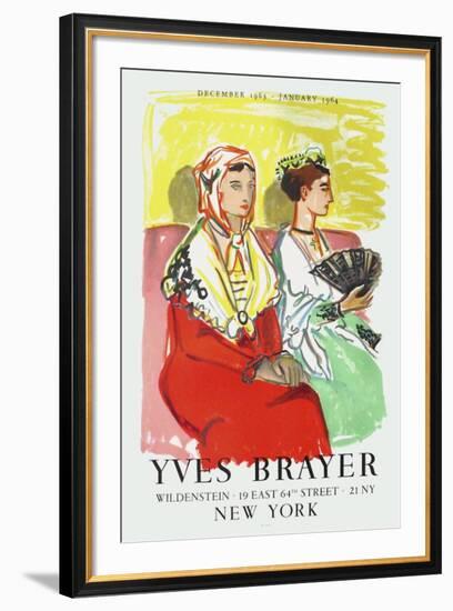 Les Arlésiennes Aux Robes De Couleur-Yves Brayer-Framed Collectable Print