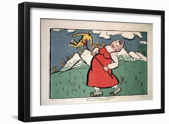 Les Autrichiens Allaient a Radziville (The Austrian Was Going to Radzivill). Premiere Guerre Mondia-Kazimir Severinovich Malevich-Framed Giclee Print