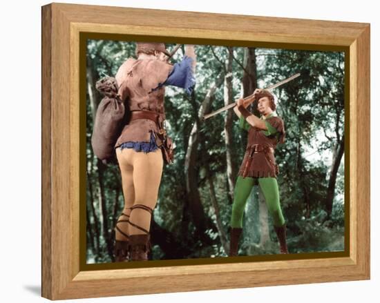 Les aventures by Robin des Bois The Adventures of Robin Hood by Michael Curtiz and William Keighley-null-Framed Stretched Canvas