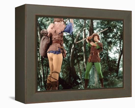 Les aventures by Robin des Bois The Adventures of Robin Hood by Michael Curtiz and William Keighley-null-Framed Stretched Canvas