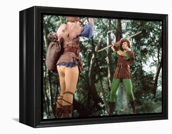 Les aventures by Robin des Bois The Adventures of Robin Hood by Michael Curtiz and William Keighley-null-Framed Stretched Canvas