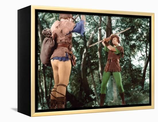 Les aventures by Robin des Bois The Adventures of Robin Hood by Michael Curtiz and William Keighley-null-Framed Stretched Canvas