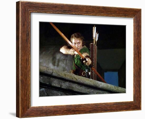 Les aventures by Robin des bois THE ADVENTURES OF ROBIN HOOD by MichaelCurtiz and WilliamKeighley w-null-Framed Photo