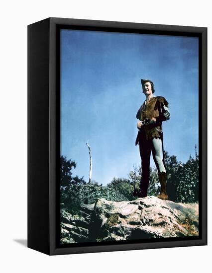 Les aventures by Robin des Bois The Adventures of Robin Hood by MichaelCurtiz and WilliamKeighley w-null-Framed Stretched Canvas