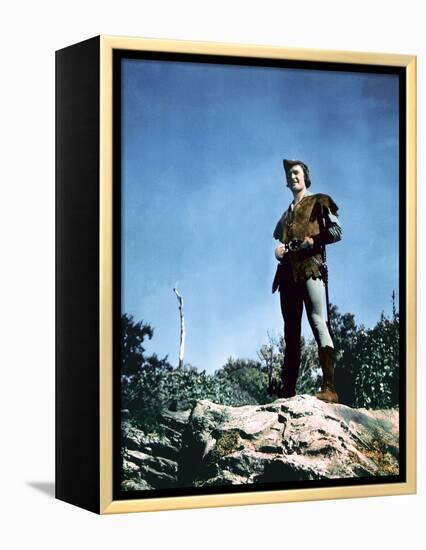 Les aventures by Robin des Bois The Adventures of Robin Hood by MichaelCurtiz and WilliamKeighley w-null-Framed Stretched Canvas