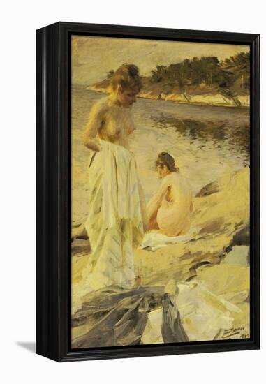 Les Baigneuses, 1889-Anders Leonard Zorn-Framed Premier Image Canvas