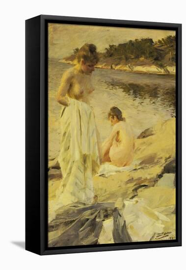 Les Baigneuses, 1889-Anders Leonard Zorn-Framed Premier Image Canvas