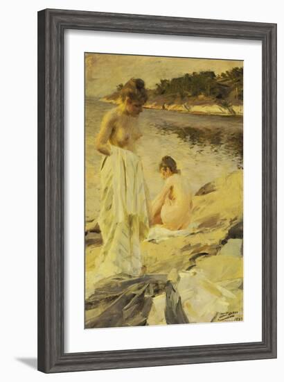 Les Baigneuses, 1889-Anders Leonard Zorn-Framed Giclee Print