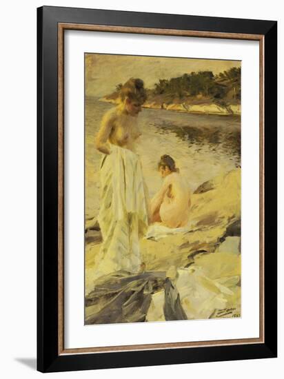 Les Baigneuses, 1889-Anders Leonard Zorn-Framed Giclee Print