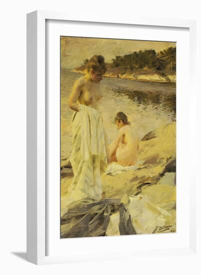 Les Baigneuses, 1889-Anders Leonard Zorn-Framed Giclee Print