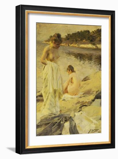 Les Baigneuses, 1889-Anders Leonard Zorn-Framed Giclee Print