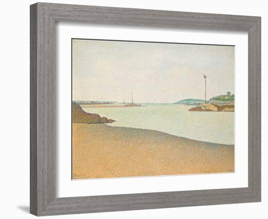 Les Balises, Saint-Briac, 1890-Paul Signac-Framed Giclee Print