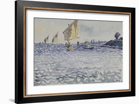 Les Barques-Henri Edmond Cross-Framed Giclee Print