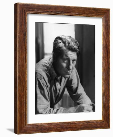 Les Bas Fonds by JeanRenoir with Jean Gab 1936 (b/w photo)-null-Framed Photo