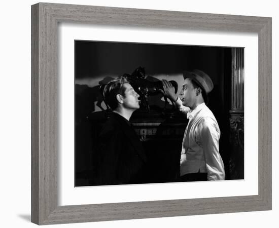 Les Bas Fonds by JeanRenoir with Jean Gab Louis Jouvet, 1936 (b/w photo)-null-Framed Photo