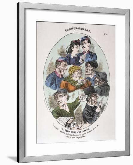 Les Beaux Jours De La Commune, 1871-null-Framed Giclee Print