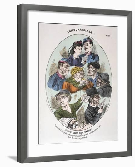 Les Beaux Jours De La Commune, 1871-null-Framed Giclee Print