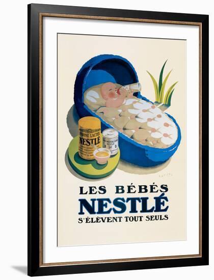 Les Bebes Nestle-null-Framed Art Print