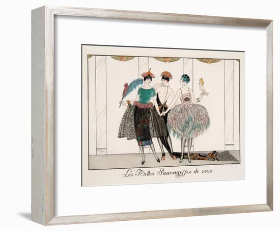 Les Belles Sauvagesses De 1920-Georges Barbier-Framed Giclee Print