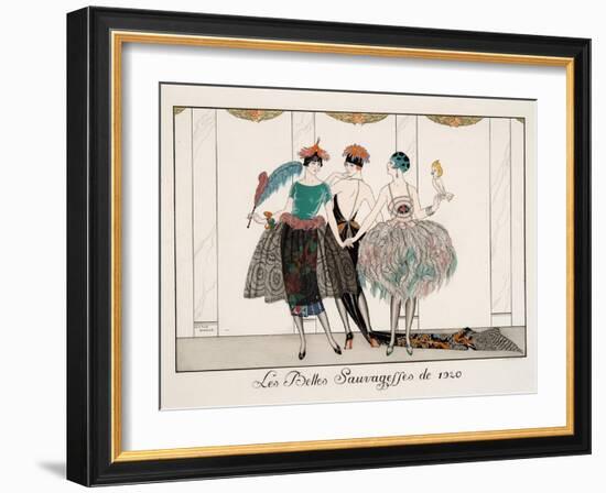 Les Belles Sauvagesses De 1920-Georges Barbier-Framed Giclee Print