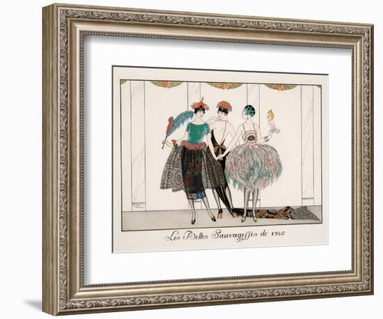 Les Belles Sauvagesses De 1920-Georges Barbier-Framed Giclee Print