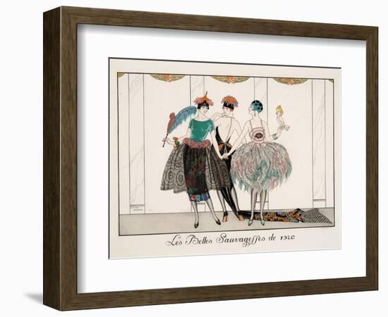 Les Belles Sauvagesses De 1920-Georges Barbier-Framed Giclee Print