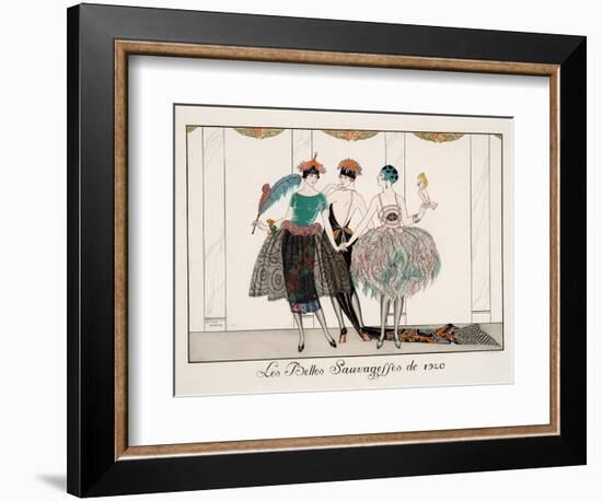 Les Belles Sauvagesses De 1920-Georges Barbier-Framed Giclee Print