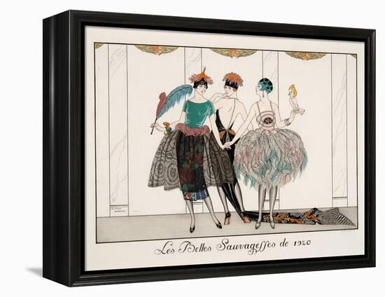 Les Belles Sauvagesses De 1920-Georges Barbier-Framed Premier Image Canvas