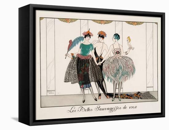 Les Belles Sauvagesses De 1920-Georges Barbier-Framed Premier Image Canvas